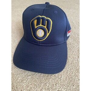 Milwaukee Brewers Team MLB Hat Navy Performance Cap OSFA Official Licensed